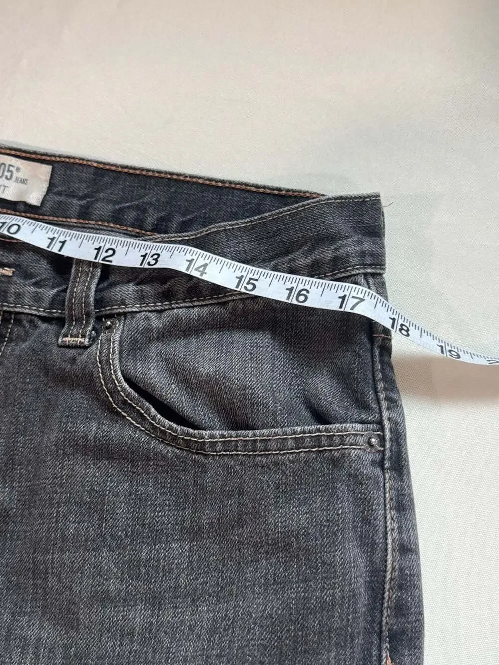Levi's 505 Straight Fit Black Denim Jeans 34x32